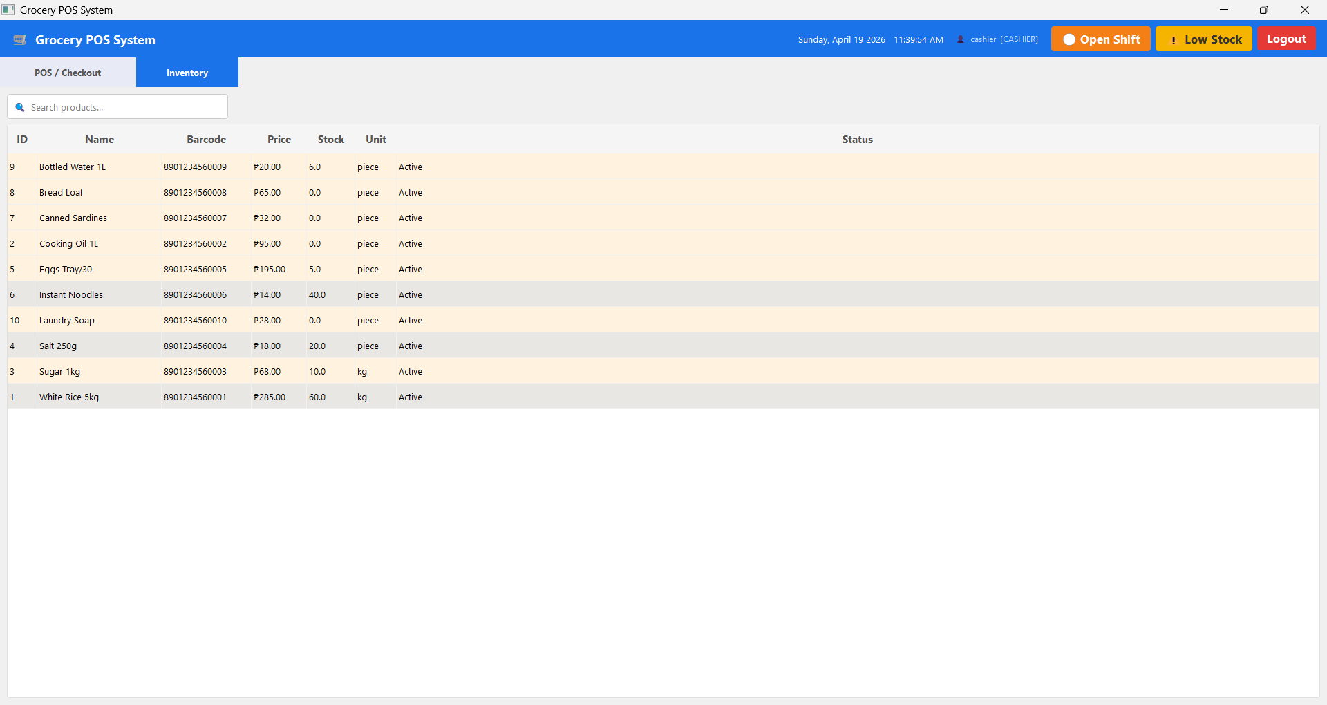 Shift Management & Reports